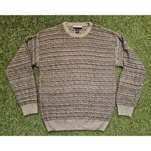 Vintage Geoffrey Beene Classic Sweater Men's Size XL 100% Acrylic Crewneck Soft